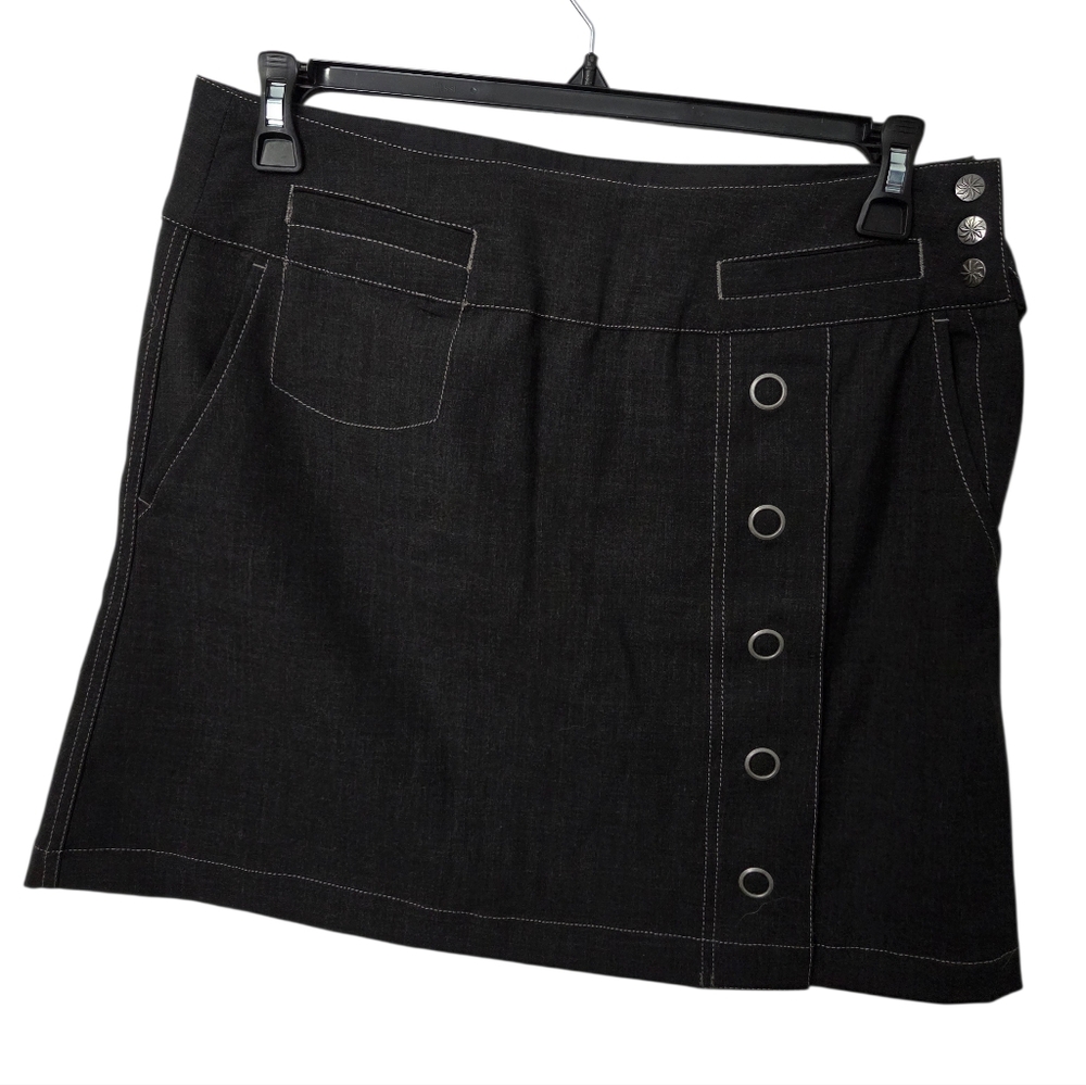 Athleta Kikaround Skirt NWT MSRP $89 Snap Button Wool Hiking Skirt Size 8 New